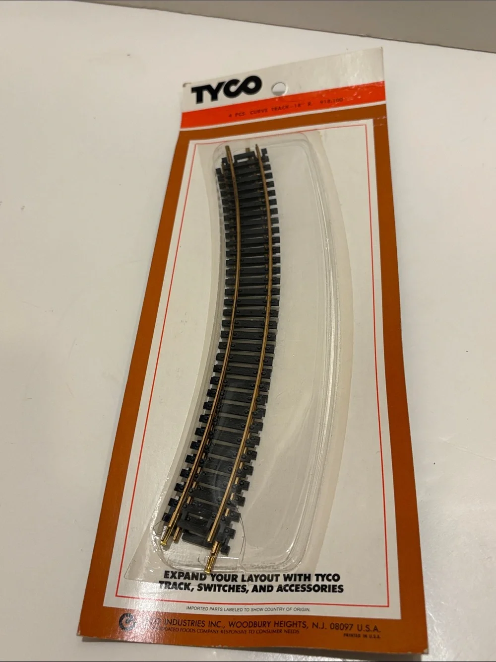 Tyco train track, HO scale.